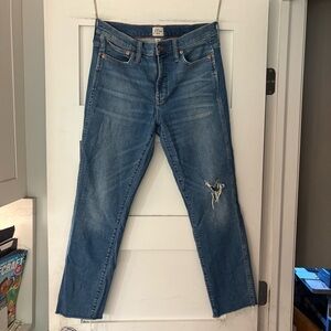 J Crew 9" vintage straight denim jeans, size 30